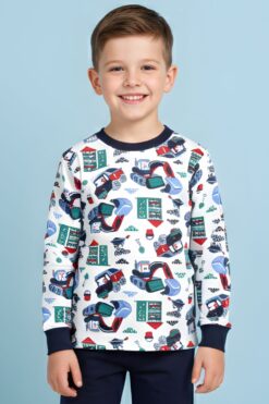 Alternative view of Πιτζάμα Παιδική Για Αγόρι F0795 - ΜΠΛΕ ΣΚΟΥΡΟ, 9 Ετών