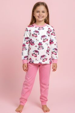 Πιτζάμα Παιδική Κορίτσι R0695 - ΡΟΖ, 5 Ετών