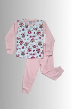 Alternative view of Παιδική Πιτζάμα Για Κορίτσι Love J1183 - ΡΟΖ, 4 Ετών