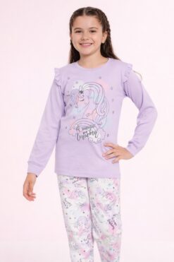 Alternative view of Παιδική Πιτζάμα Για Κορίτσι Unicorn W2738 - ΛΙΛΑ, 7 Ετών