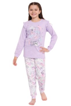Παιδική Πιτζάμα Για Κορίτσι Unicorn W2738 - ΛΙΛΑ, 7 Ετών