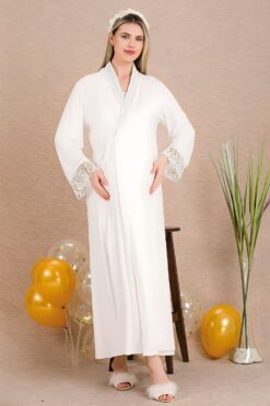 Alternative view of Σετ Εγκυμοσύνης Νυχτικό με Ρόμπα 33503 - ΓΑΛΑΖΙΟ, M