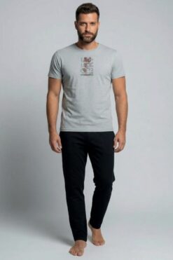 Ανδρική Πιτζάμα Sleep in Style 2807 - ΓΚΡΙ, L