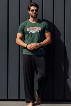 Ανδρική Πιτζάμα Sleep in Style 2813 - ΠΡΑΣΙΝΟ, L