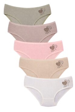 Παιδικά Κιλοτάκια Κορίτσι 5Pack B0217 - ΠΟΛΥΧΡΩΜΟ, 10 Ετών