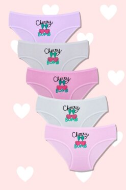 Alternative view of Παιδικά Κιλοτάκια Κορίτσι 5Pack Q0217 - ΠΟΛΥΧΡΩΜΟ, 10 Ετών