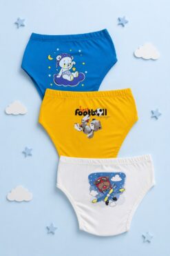 Σετ 3 Τεμαχίων Εκπαιδευτικά Βρακάκια για Αγόρια R7031 - ΠΟΛΥΧΡΩΜΟ, 5-6 Ετών