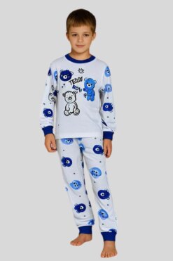 Παιδική Πιτζάμα Αγόρι Teddy Dear W10002 - ΡΑΦ, 9-12 Μ