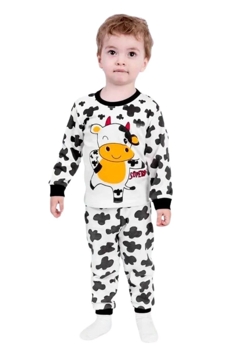 Παιδική Πιτζάμα Cow Unisex W1465 - ΠΟΛΥΧΡΩΜΟ, 1 Ε - Image 2