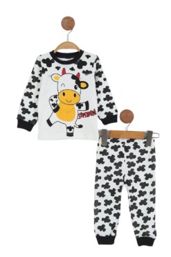 Παιδική Πιτζάμα Cow Unisex W1465 - ΠΟΛΥΧΡΩΜΟ, 1 Ε