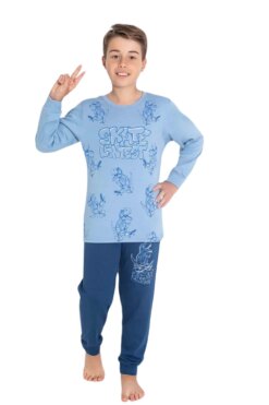 Πιτζάμα Παιδική Για Αγόρι Homewear J3741 - ΓΑΛΑΖΙΟ, 3 Ε