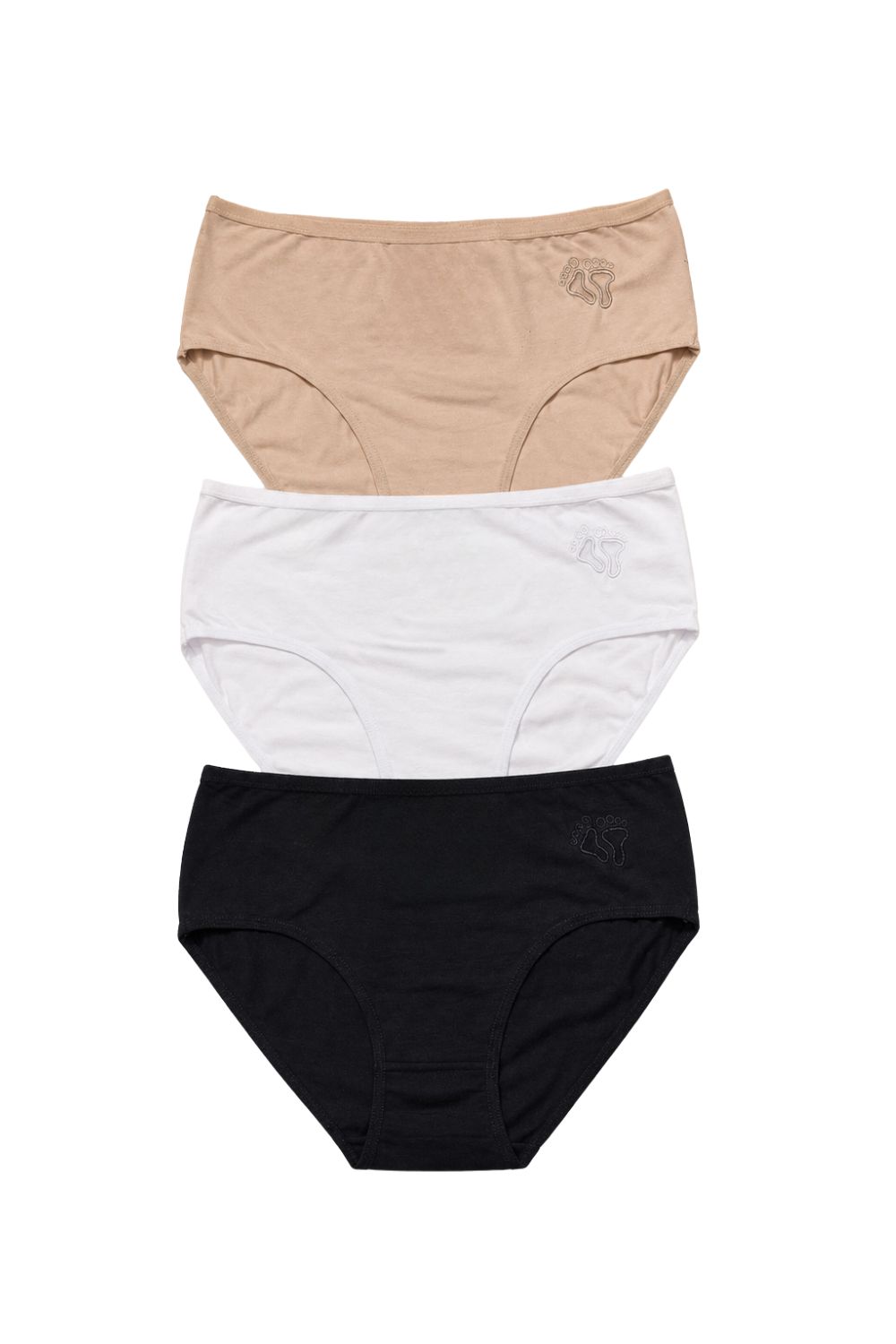 Γυναικεία Βαμβακερά Σλιπ σε Μεγάλα Μεγέθη 3Pack D6224 - ΠΟΛΥΧΡΩΜΟ, 3XL - Image 2