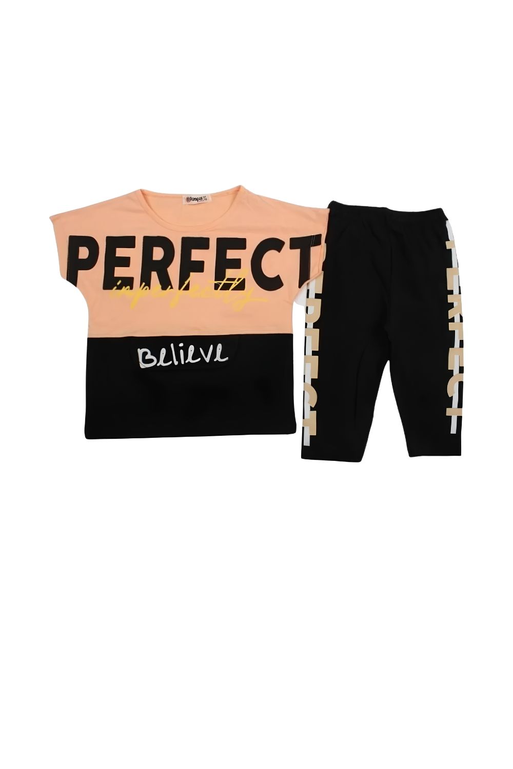 Σετ Παιδικό Μπλουζάκι Παντελονάκι Miss Perfect B0441 - ΣΟΜΟΝ, 4 Ε - Image 3